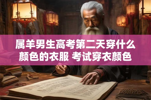 属羊男生高考第二天穿什么颜色的衣服 考试穿衣颜色禁忌