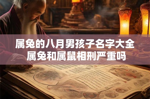 属兔的八月男孩子名字大全 属兔和属鼠相刑严重吗