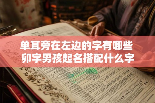 单耳旁在左边的字有哪些 卯字男孩起名搭配什么字