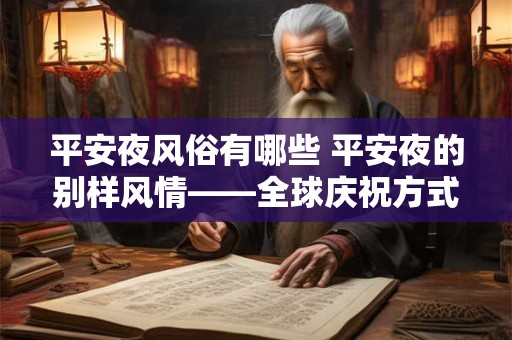平安夜风俗有哪些 平安夜的别样风情——全球庆祝方式的集锦