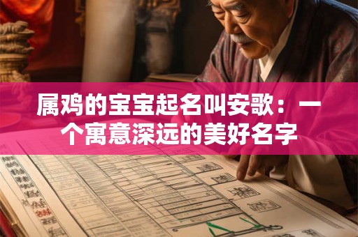 属鸡的宝宝起名叫安歌：一个寓意深远的美好名字