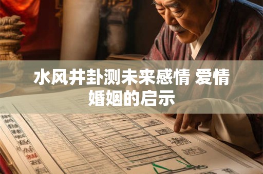 水风井卦测未来感情 爱情婚姻的启示