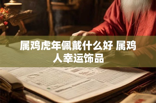 属鸡虎年佩戴什么好 属鸡人幸运饰品
