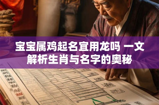宝宝属鸡起名宜用龙吗 一文解析生肖与名字的奥秘