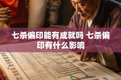 七杀偏印能有成就吗 七杀偏印有什么影响