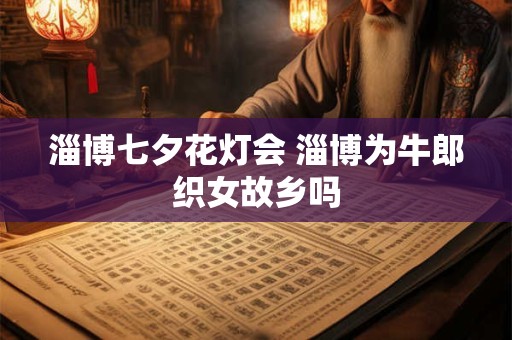 淄博七夕花灯会 淄博为牛郎织女故乡吗
