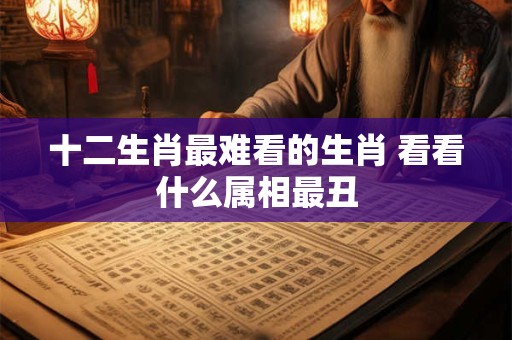 十二生肖最难看的生肖 看看什么属相最丑