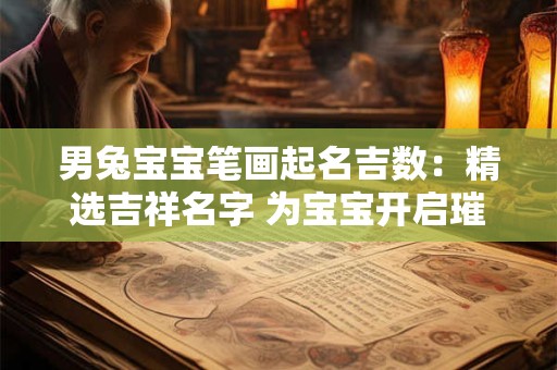 男兔宝宝笔画起名吉数：精选吉祥名字 为宝宝开启璀璨人生