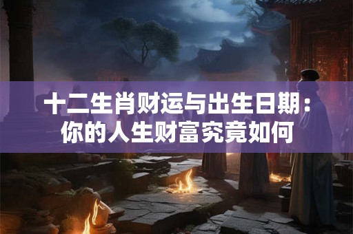 十二生肖财运与出生日期：你的人生财富究竟如何