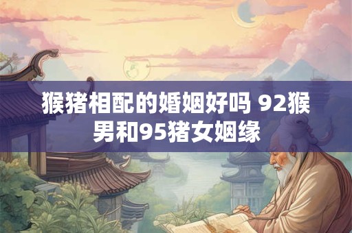 猴猪相配的婚姻好吗 92猴男和95猪女姻缘