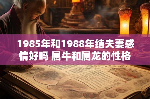 详细阅读:1985年和1988年结夫妻感情好吗 属牛和属龙的性格 1985年和1988年结夫妻感情好吗 属牛和属龙的性格