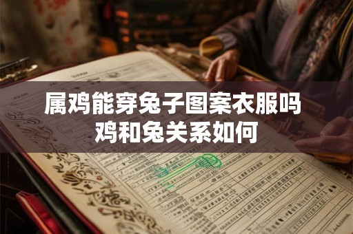 属鸡能穿兔子图案衣服吗 鸡和兔关系如何