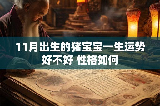 11月出生的猪宝宝一生运势好不好 性格如何
