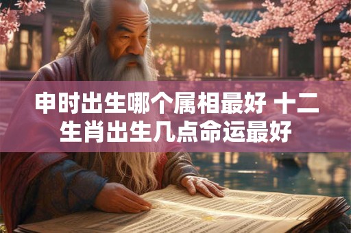 申时出生哪个属相最好 十二生肖出生几点命运最好