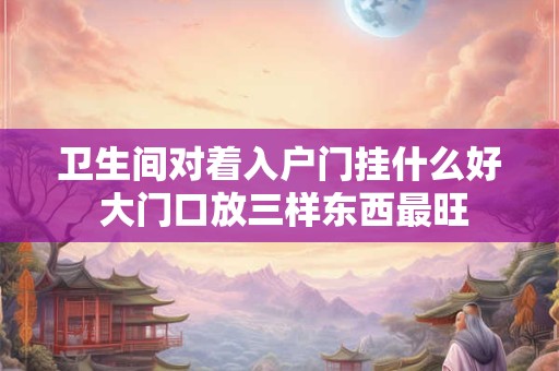 卫生间对着入户门挂什么好 大门口放三样东西最旺