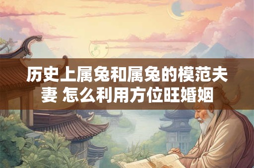 历史上属兔和属兔的模范夫妻 怎么利用方位旺婚姻