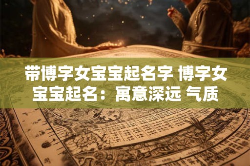 带博字女宝宝起名字 博字女宝宝起名：寓意深远 气质独特