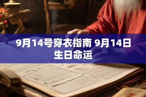 9月14号穿衣指南 9月14日生日命运