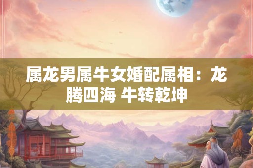 属龙男属牛女婚配属相：龙腾四海 牛转乾坤