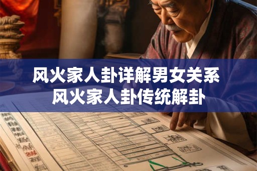 风火家人卦详解男女关系 风火家人卦传统解卦