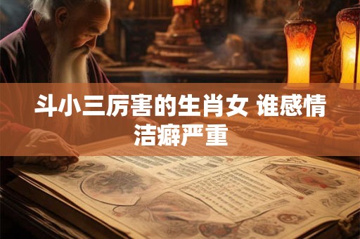 斗小三厉害的生肖女 谁感情洁癖严重