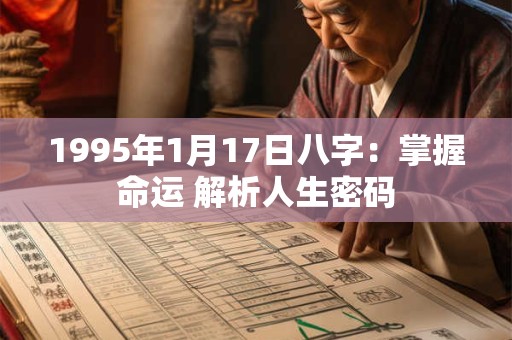 1995年1月17日八字：掌握命运 解析人生密码