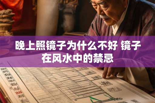 晚上照镜子为什么不好 镜子在风水中的禁忌