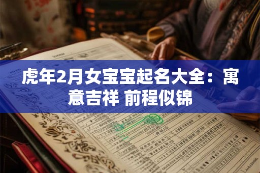 虎年2月女宝宝起名大全：寓意吉祥 前程似锦