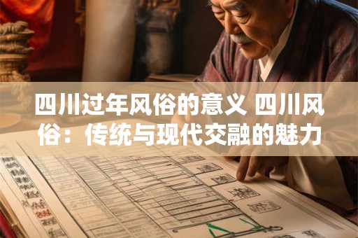 四川过年风俗的意义 四川风俗：传统与现代交融的魅力之旅