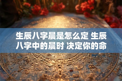 生辰八字晨是怎么定 生辰八字中的晨时 决定你的命运走向！