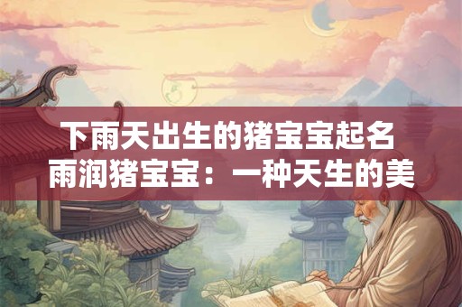 下雨天出生的猪宝宝起名 雨润猪宝宝：一种天生的美丽与福气
