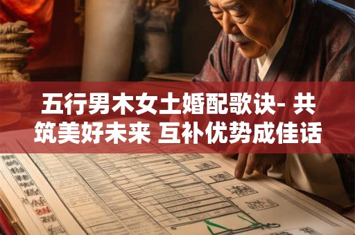 五行男木女土婚配歌诀- 共筑美好未来 互补优势成佳话！