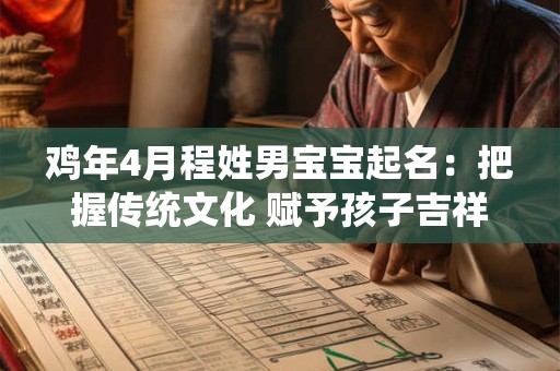 鸡年4月程姓男宝宝起名：把握传统文化 赋予孩子吉祥人生