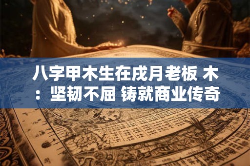 八字甲木生在戌月老板 木：坚韧不屈 铸就商业传奇