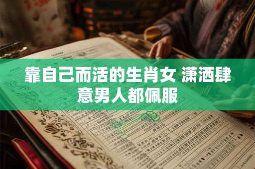 靠自己而活的生肖女 潇洒肆意男人都佩服