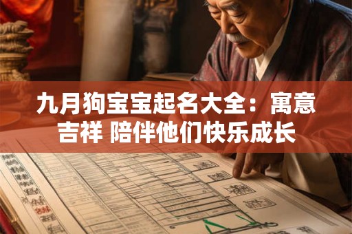 九月狗宝宝起名大全：寓意吉祥 陪伴他们快乐成长