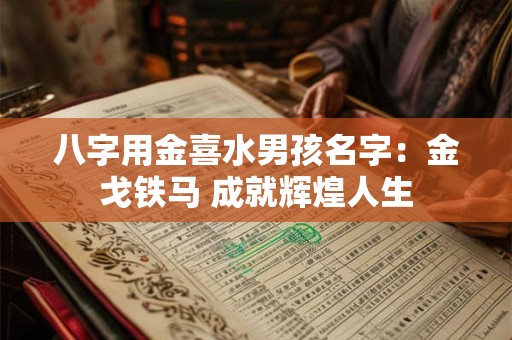 八字用金喜水男孩名字：金戈铁马 成就辉煌人生