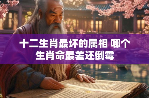 十二生肖最坏的属相 哪个生肖命最差还倒霉