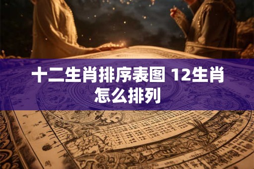 十二生肖排序表图 12生肖怎么排列