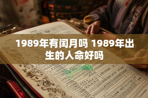 1989年有闰月吗 1989年出生的人命好吗