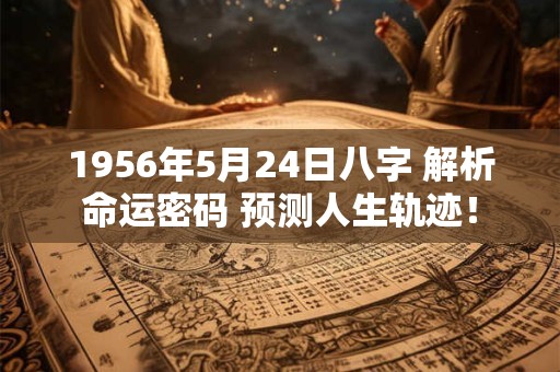 1956年5月24日八字 解析命运密码 预测人生轨迹! 1956年5月24日八字 解析命运密码 预测人生轨迹!