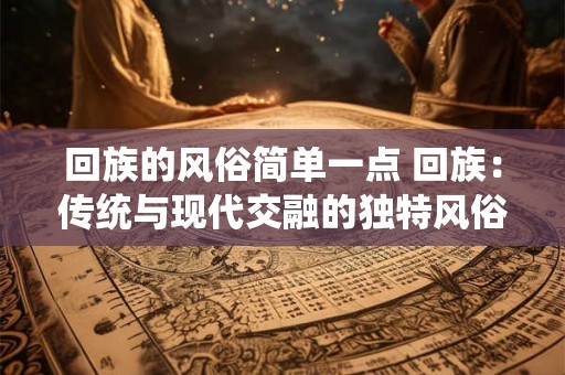 回族的风俗简单一点 回族：传统与现代交融的独特风俗