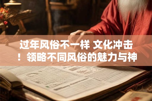 过年风俗不一样 文化冲击！领略不同风俗的魅力与神秘！