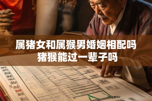 属猪女和属猴男婚姻相配吗 猪猴能过一辈子吗