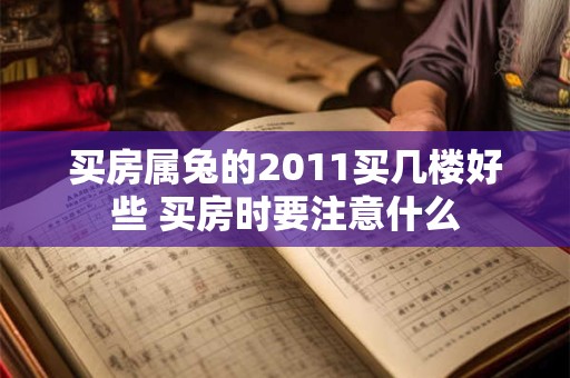 买房属兔的2011买几楼好些 买房时要注意什么