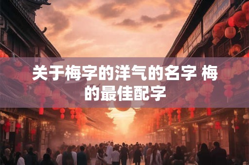 关于梅字的洋气的名字 梅的最佳配字