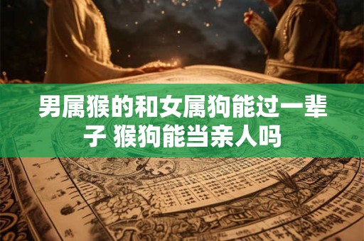 男属猴的和女属狗能过一辈子 猴狗能当亲人吗