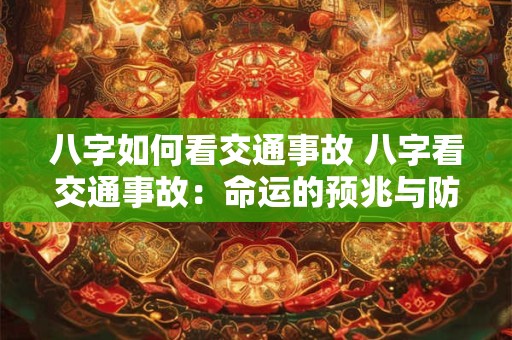 八字如何看交通事故 八字看交通事故：命运的预兆与防范之道