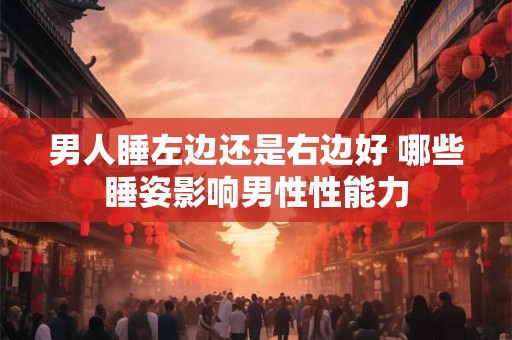 男人睡左边还是右边好 哪些睡姿影响男性性能力