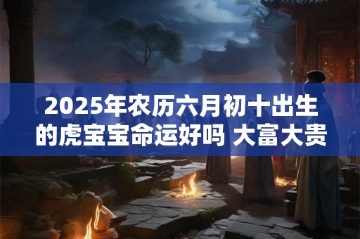 2025年农历六月初十出生的虎宝宝命运好吗 大富大贵吗